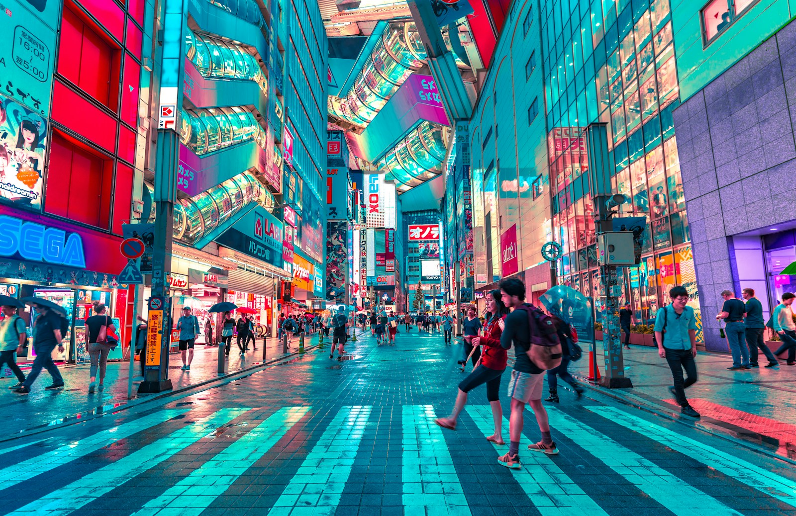 Quantum Delay and Disruption — Tokyo cityscape
